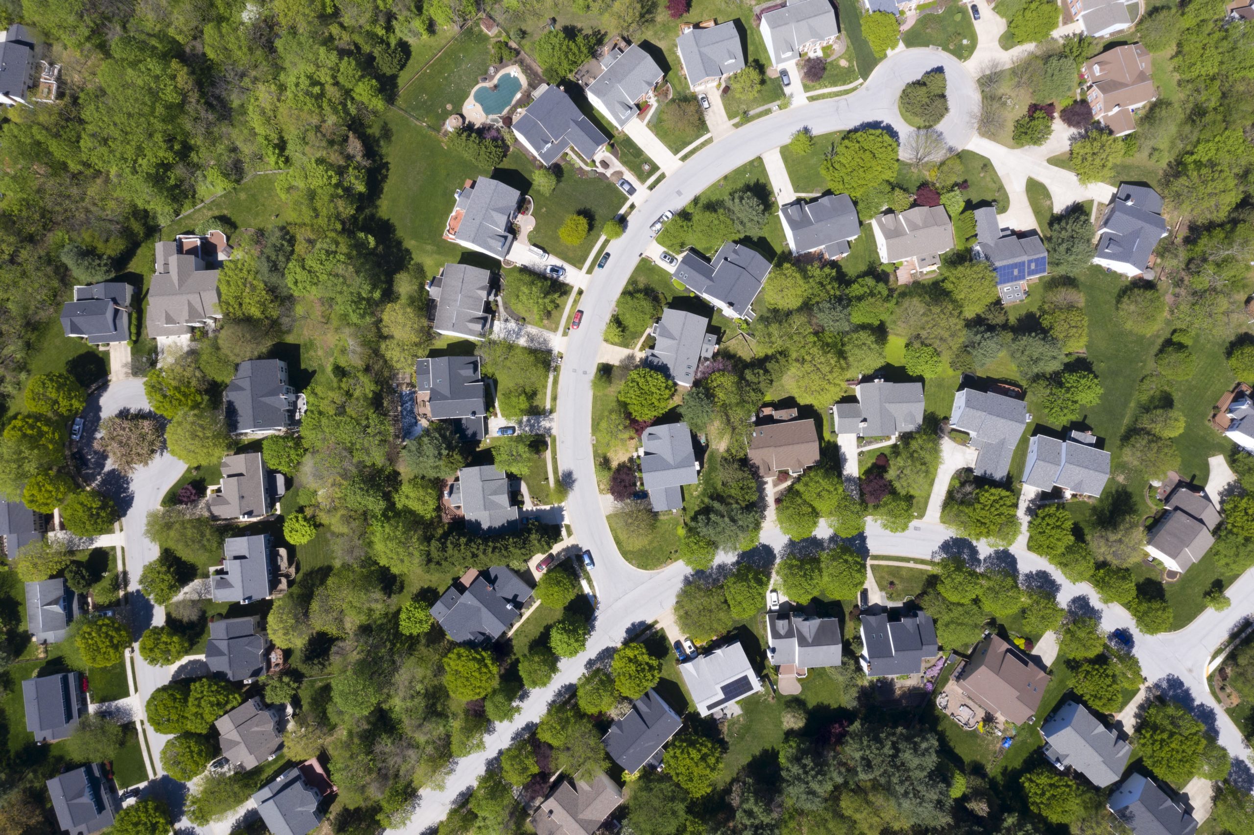 neighborhood arial view example