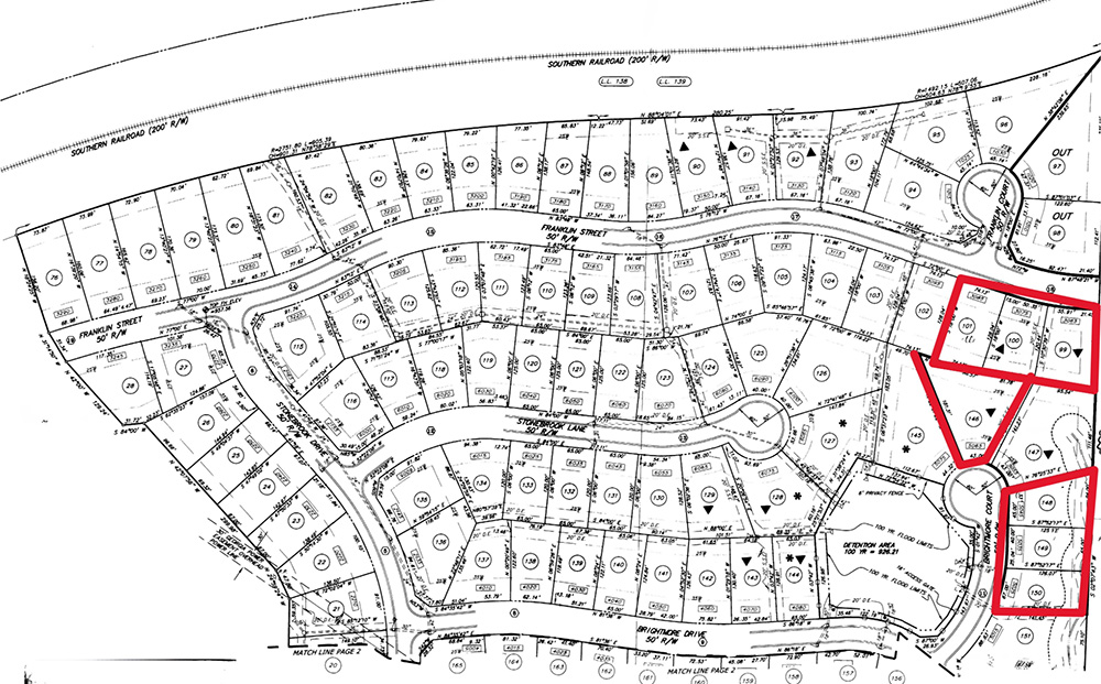 Stonebrook Lot Layout